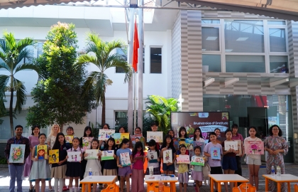Painting Contest “Brushstrokes of Gratitude” at Horizon International Bilingual School Celebrating International Women’s Day (March 8)